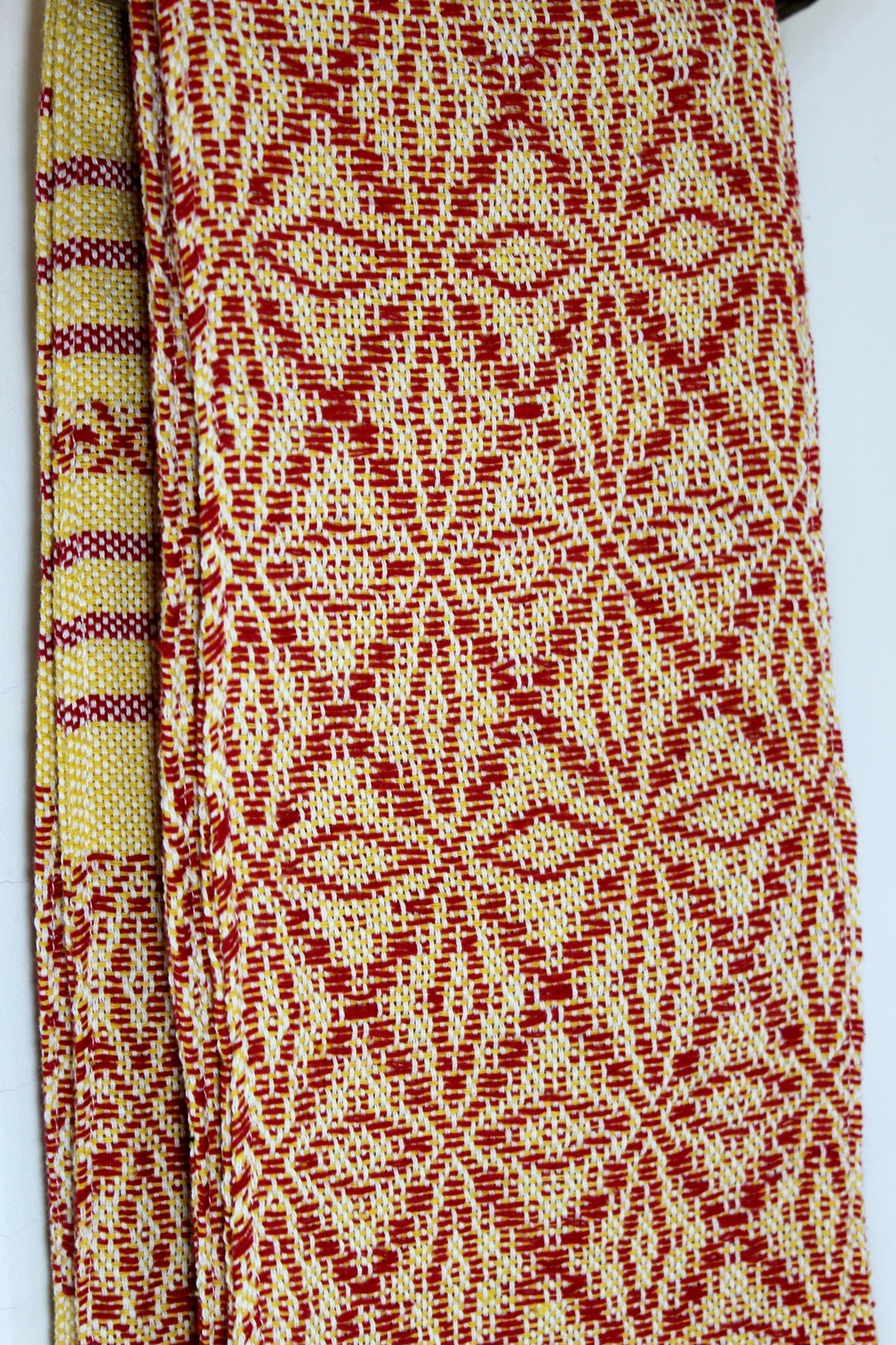 Mexikanische Light Faja "Calendula" stützender Bauchgürtel, Wärmegürtel handgewebt