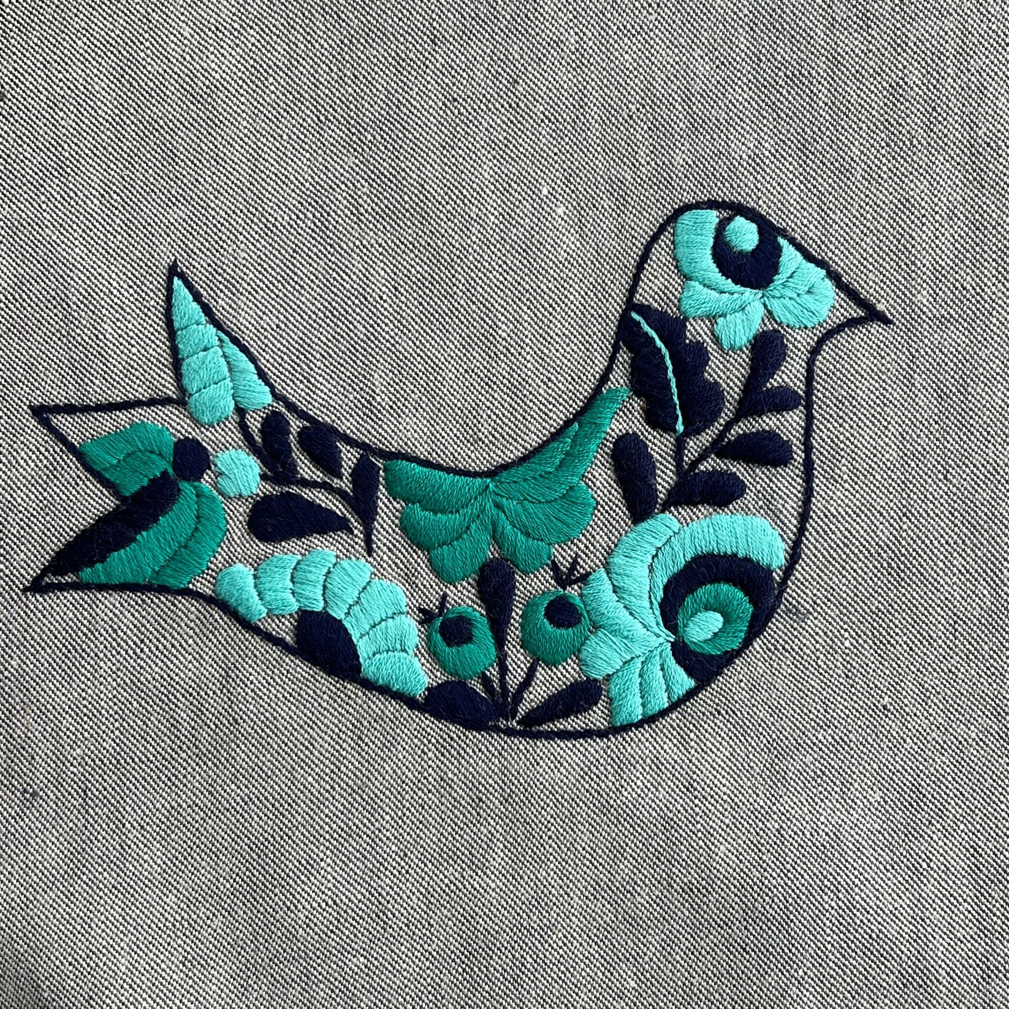 Baby carrier NIRMI Pure with impact patch "Matyó Bird" (Hungary)