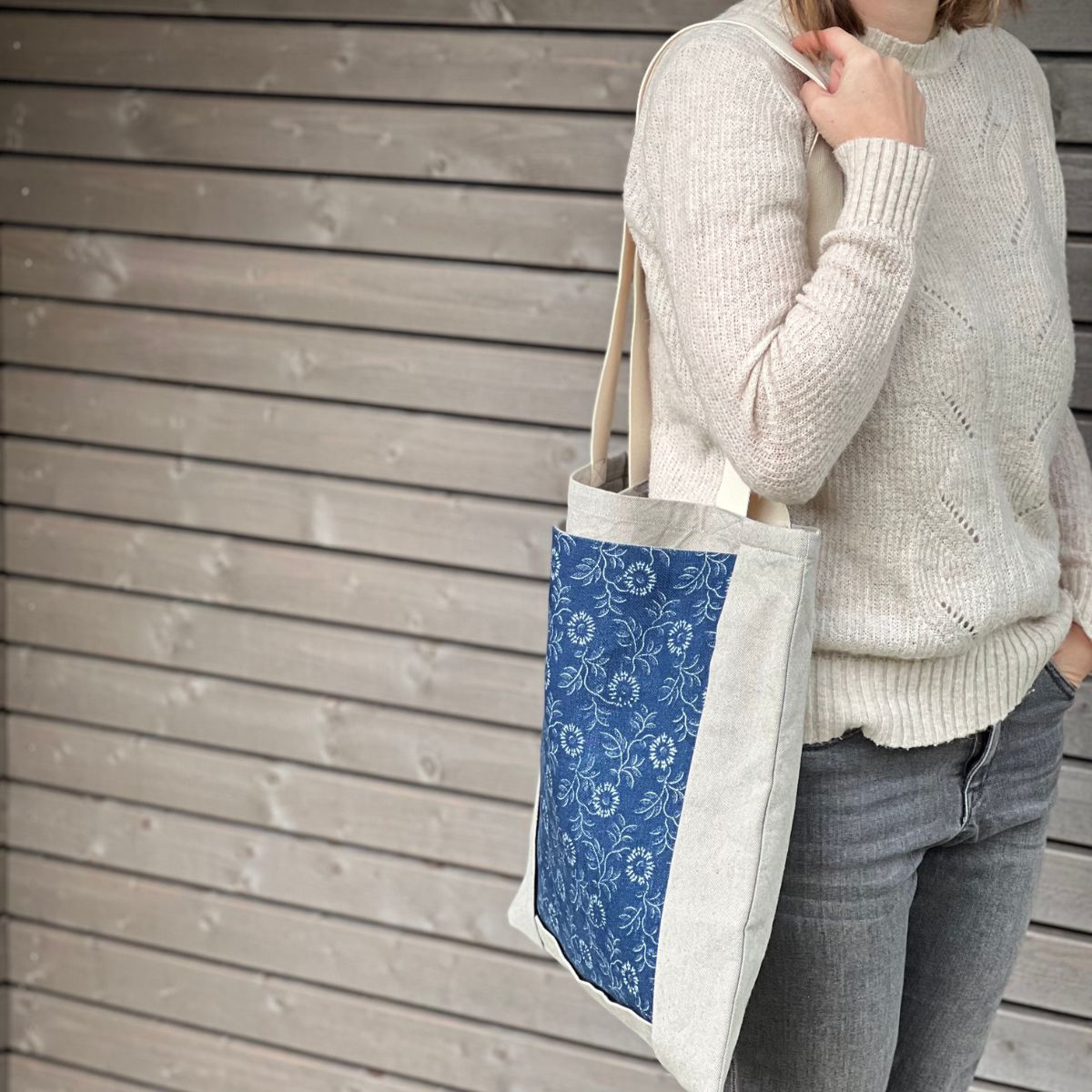 Impact Bag Einkaufstasche Blaudruck Sonnenblume (Österreich) Mo