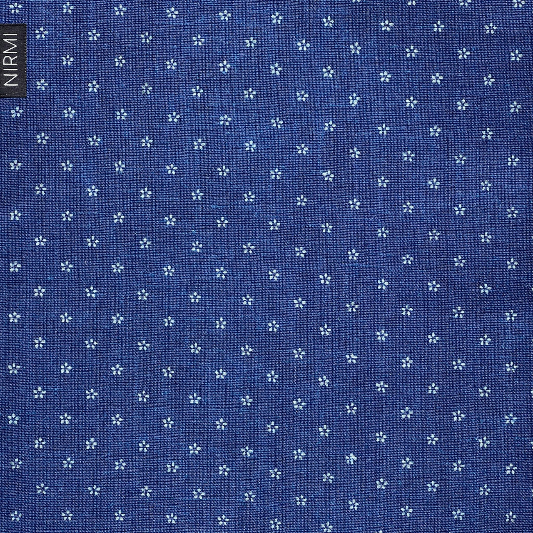 Portabebés NIRMI de lino y lana, con parche azul "Streublümchen" (Austria)