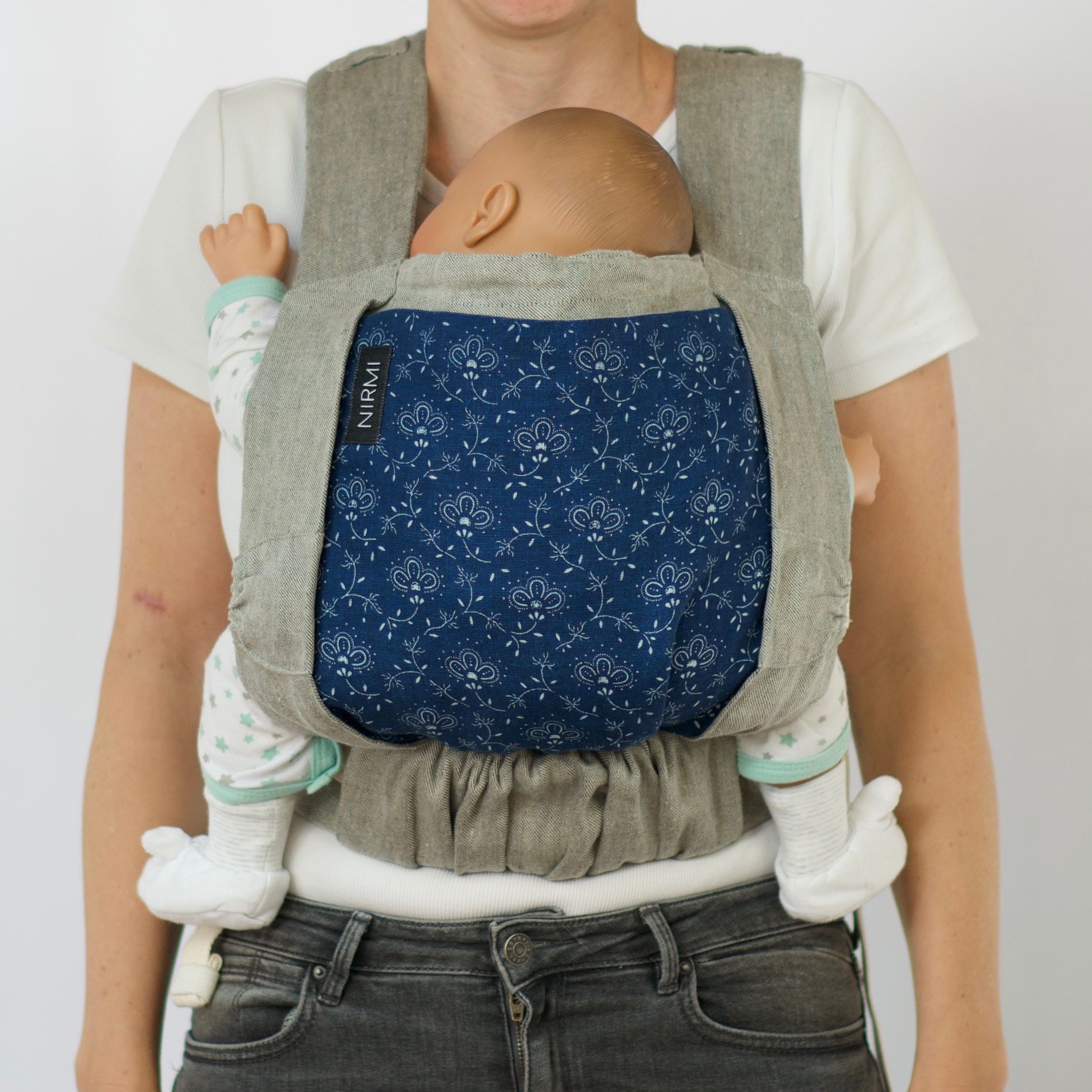Parche estampado azul "Krönchen" (Austria)
