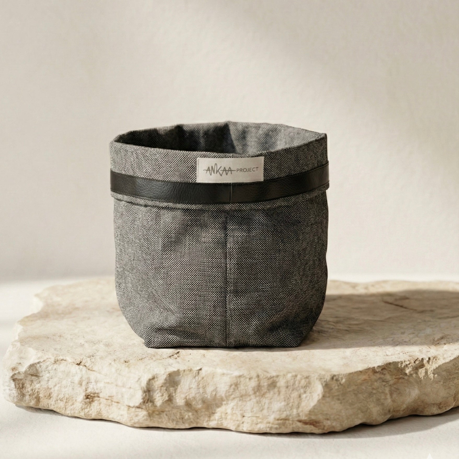 Cesta de tela reciclada