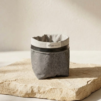 Cesta de tela reciclada