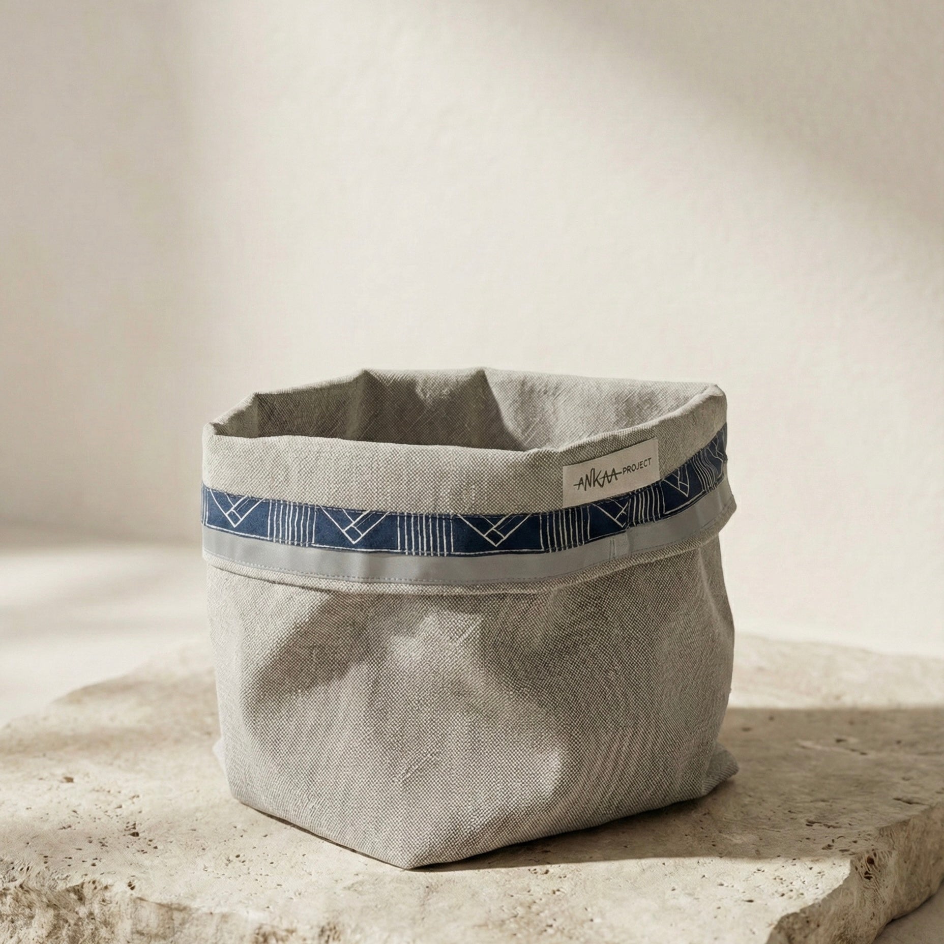 Cesta de tela reciclada