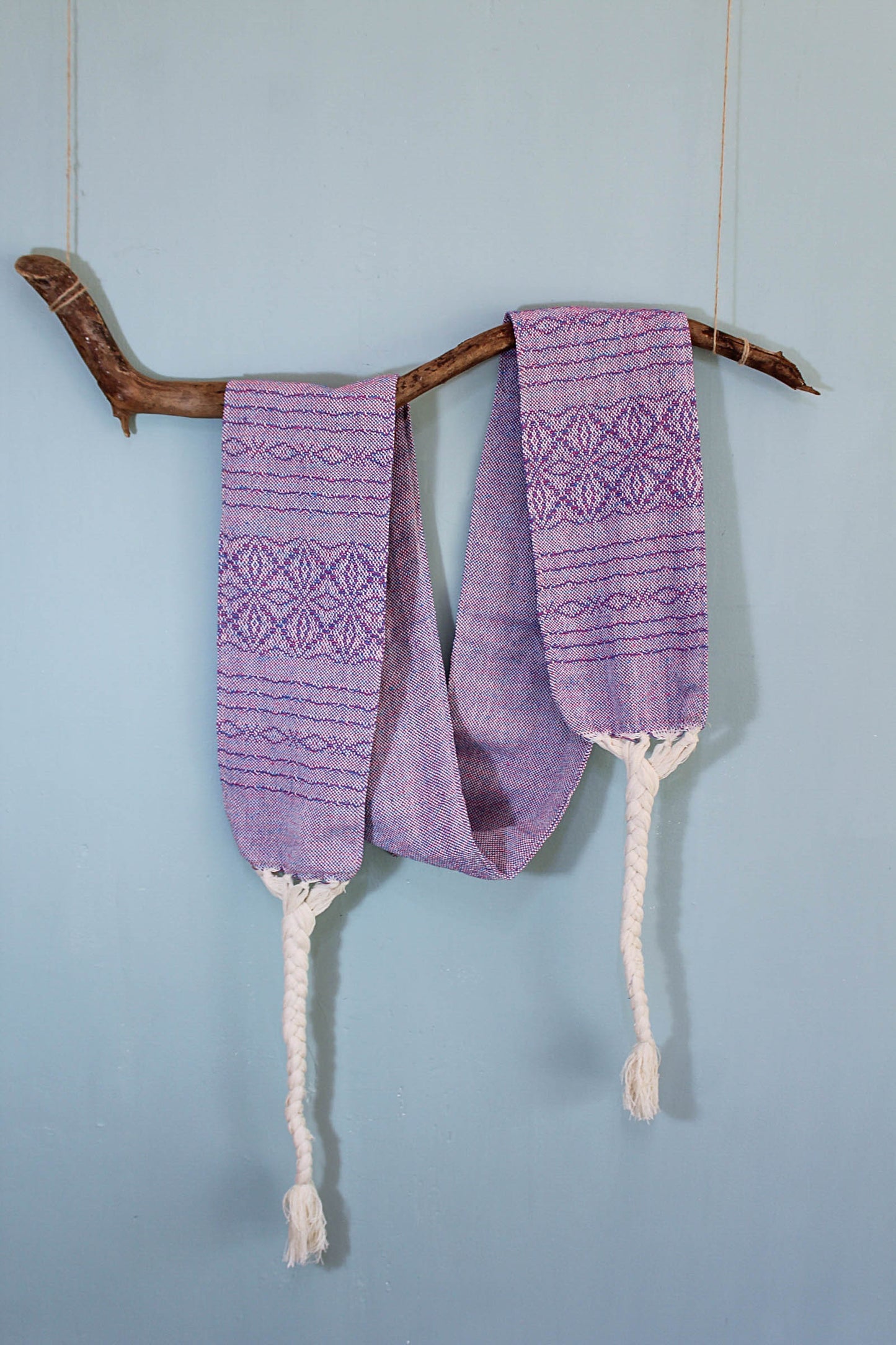 Mexikanische Light Faja "Intuition" stützender Bauchgürtel, Wärmegürtel handgewebt